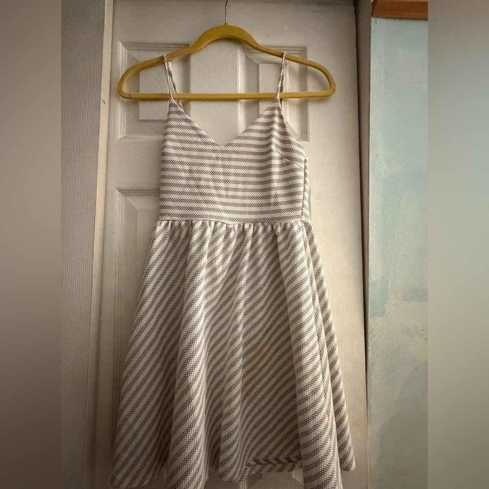 Abound Black and White Striped Dress